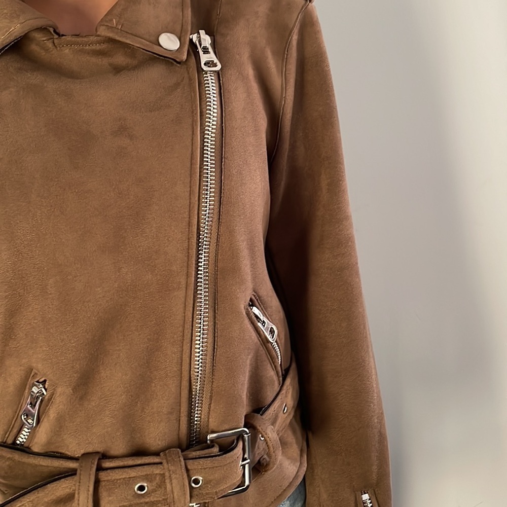 For The Republic faux leather jacket. Size Medium. - Picture 6 of 8
